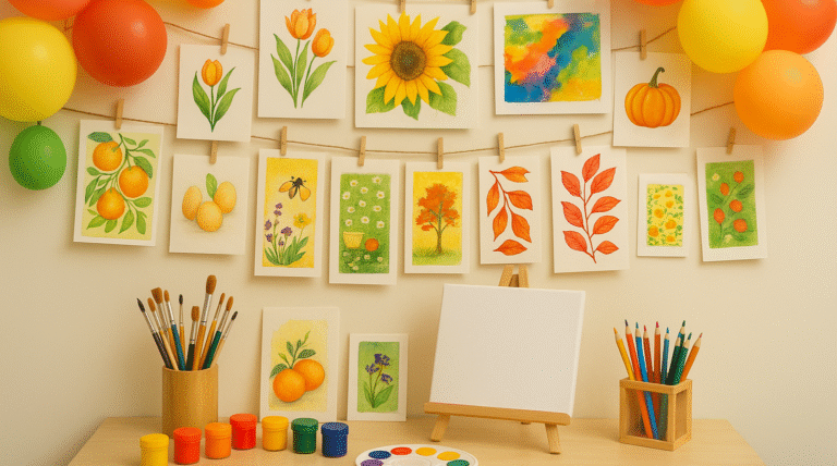 How to Set Up a DIY Art Corner for Parties